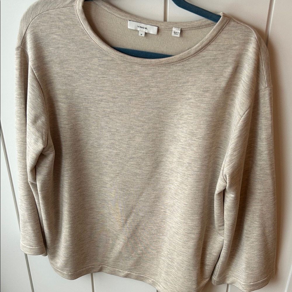 Vince Light Tan Long Sleeve Sweater
